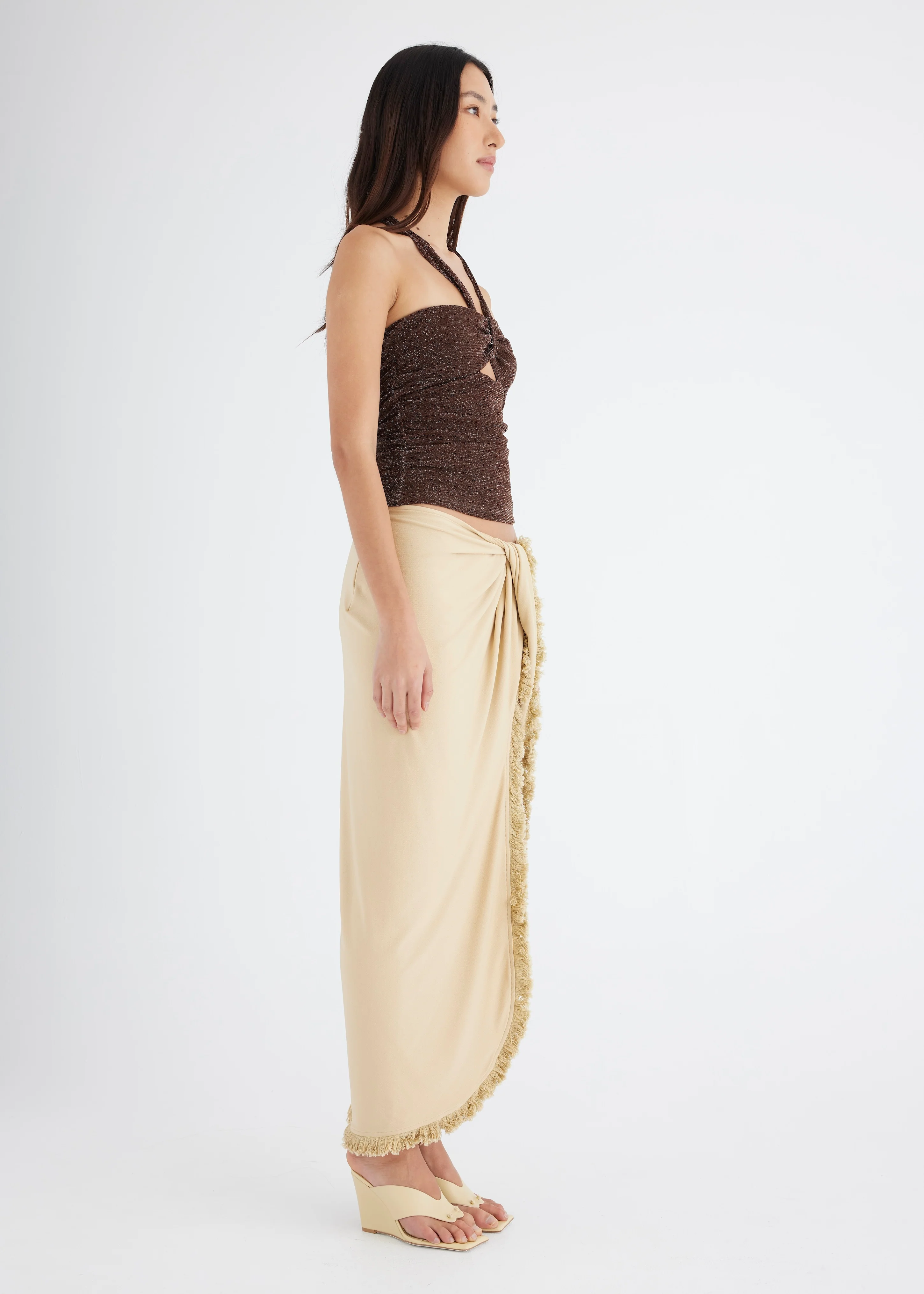 Bernie Fringe Maxi Skirt - Image 3